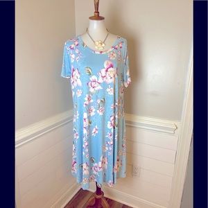 Korsis Soft Floral Dress 2XL FREE SHIP